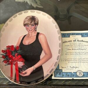 Princess Diana - Bradford Exchange - Our Beloved Princess collectors plate.